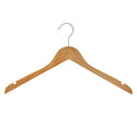 44.5cm Natural Wooden Top Hanger 12mm thick Sold in Bundle of 10/20/50/100