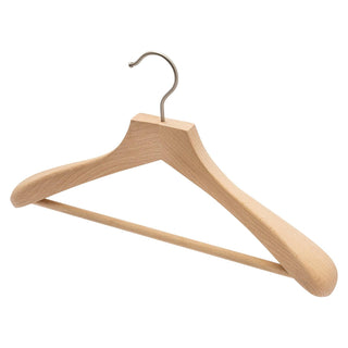 46cm Premium European Beech Wood Suit Hangers 50mm Thick Shoulders - Sold In 2/6/10 - Mycoathangers