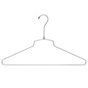 43cm Chrome Metal Hanger (3.5mm thick) With Bar Sold in Bundles of 25/50/100 - Mycoathangers