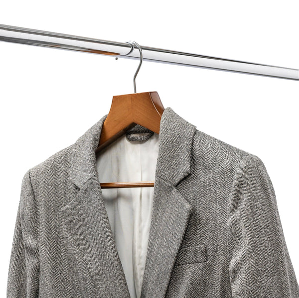 46cm Premium Walnut Wooden Suit Hanger With Bar 50mm thick Sold 2/6/10/20 - Mycoathangers