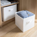 Home Basic Small Size Non Woven Fabric Drawer Storage Boxes Enhanced Thick Layers - Easy Fordable with Zipper - Mycoathangers