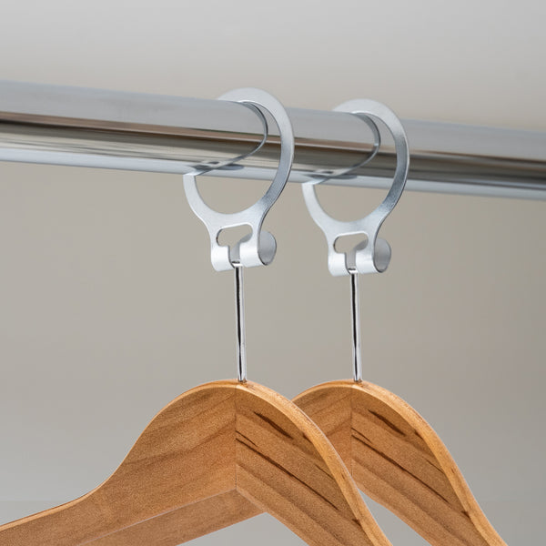 44.5cm Natural Wooden Anti-Theft Hanger With Clips (Without Hook) 12mm thick Sold in Bundle of 25/50/100