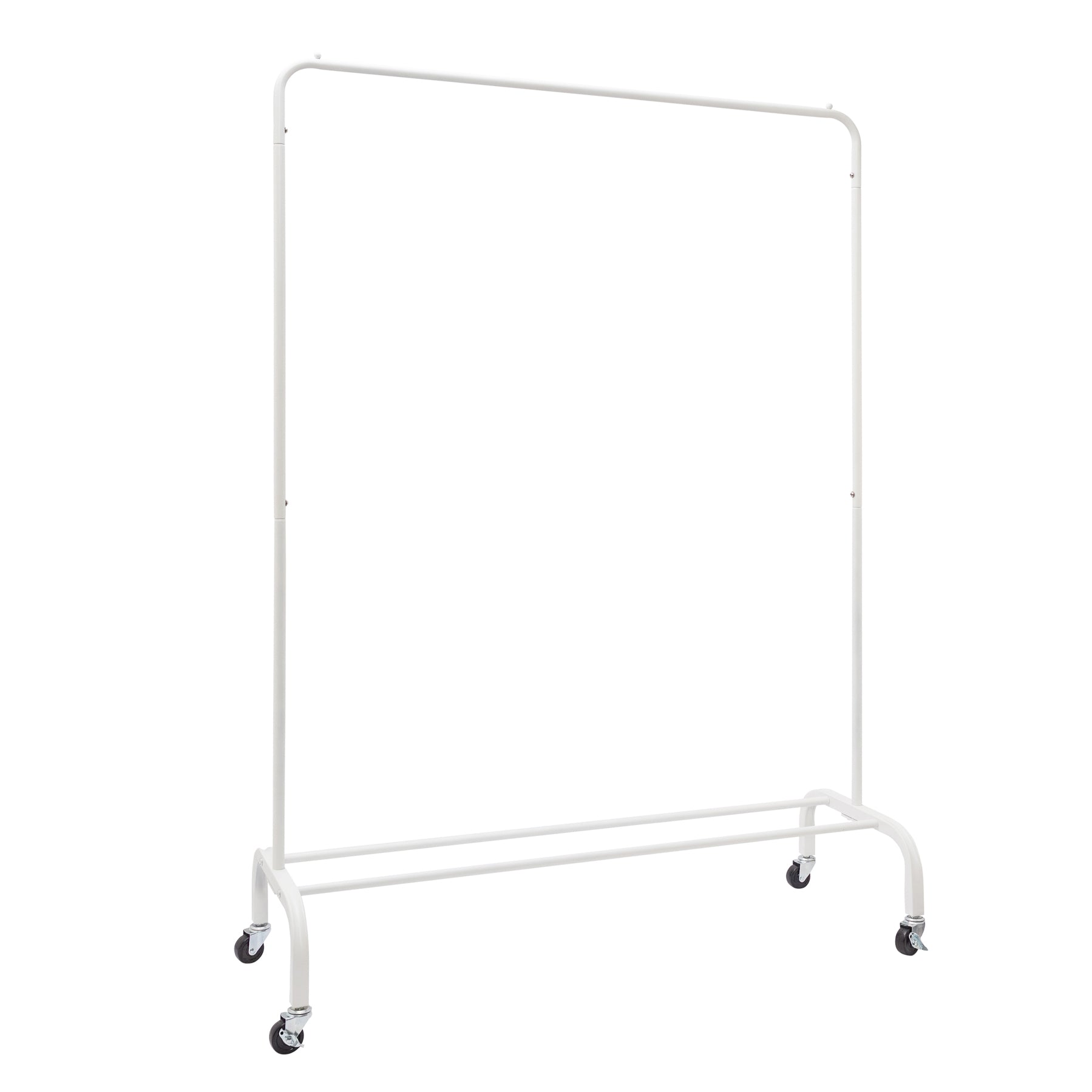 Home Essential Metal Clothes Rack White 50kgs Weight Capacity