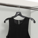 44cm Black Plastic Top Hanger Sold in Bundles of 25/50/100