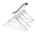 44.5cm White Wooden Suit Hanger With (Gold Hook) 12mm thick Sold in Bundle of 10/20/50/100