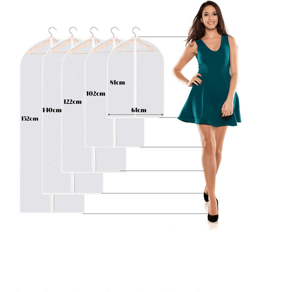 Semi-Clear Garment Bag Suit Bags - 61 X 81 cm Sold in 5/10/20 - Mycoathangers