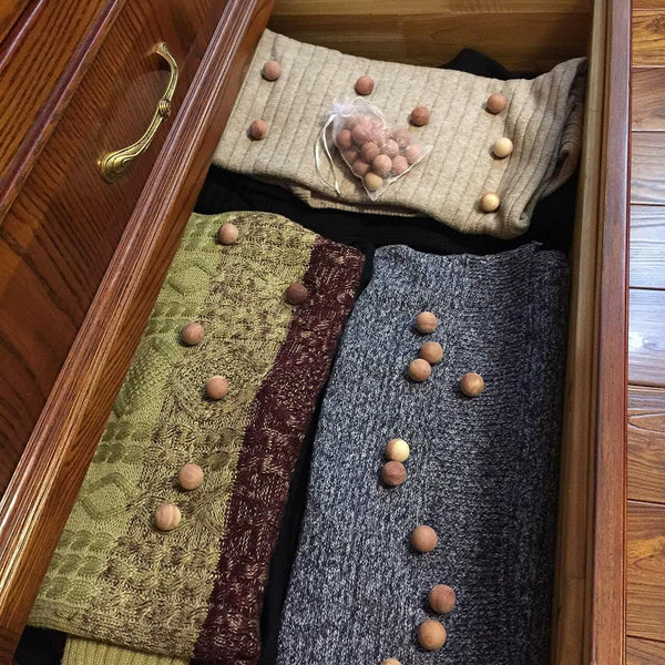 Natural Cedar Balls for Clothes Storage Sold in Bundles of 64/128/192 - Mycoathangers