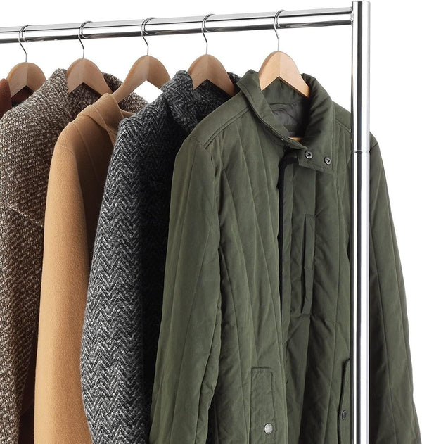 Shop Essential Extra Wide Heavy Duty Chrome Metal Garment Rack (150kgs Weight Capacity) Sold in 1/3/5 - Mycoathangers