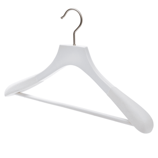46cm Premium White Wood Bridal Wear Hanger With White Velvet Coating on 50mm Thick Shoulders Sold 2/6/10/20 - Mycoathangers