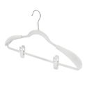 White Velvet Finger Clips for Velvet Coat Hangers Sold in Bundles 20/50/100 pcs - Mycoathangers
