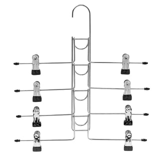 35.5cm Detachable Anti Slip Multi Layers Metal Pant Hangers with Clips Sold in 1/3/5 - Mycoathangers