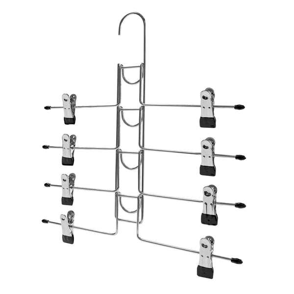 35.5cm Detachable Anti Slip Multi Layers Metal Pant Hangers with Clips Sold in 1/3/5 - Mycoathangers