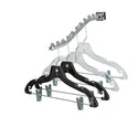 44cm Clear Plastic Combination Hanger (100% transparent) Sold in Bundles of 25/50/100 - Mycoathangers