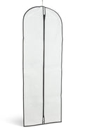 Bridal Wedding Dress Garment Bag White with Black Trim Sold in 1/3/5/10 - Mycoathangers