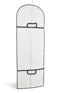 Bridal Wedding Dress Garment Bag White with Black Trim Sold in 1/3/5/10 - Mycoathangers