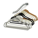 44.5cm Slim-Line Black Suit Hanger with Chrome Hook Sold in Bundles of 20/50/100 - Mycoathangers