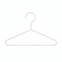 30.5cm Kid Size Metal Clothes Hanger (3.5mm thick) Matte White Sold in Bundles of 25/50/100