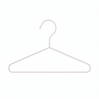 30.5cm Kid Size Metal Clothes Hanger (3.5mm thick) Matte White Sold in Bundles of 25/50/100