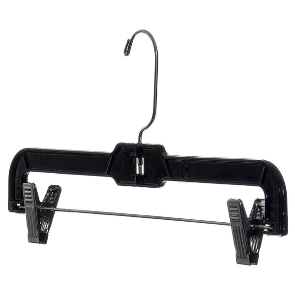14'' Black Plastic Pant/Skirt Hanger Sold in Bundles of 25/50/100