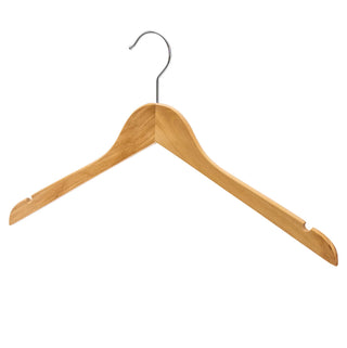 44.5cm Natural Wooden Top Hanger 12mm thick Sold in Bundle of 10/20/50/100