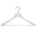 46cm Premium White Wood Bridal Wear Hanger With White Velvet Coating on 50mm Thick Shoulders Sold 2/6/10/20 - Mycoathangers