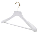 45cm Premium White Wood Bridal Wear Hanger With White Velvet Coating on 50mm Thick Shoulders Sold 2/6/10/20