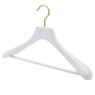 45cm Premium White Wood Bridal Wear Hanger With White Velvet Coating on 50mm Thick Shoulders Sold 2/6/10/20