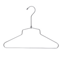 30.5cm Kid Size Chrome Metal Hanger (3.5mm thick) With Bar Sold in Bundles of 25/50/100