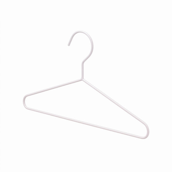 30.5cm Kid Size Metal Clothes Hanger (3.5mm thick) Matte White Sold in Bundles of 25/50/100