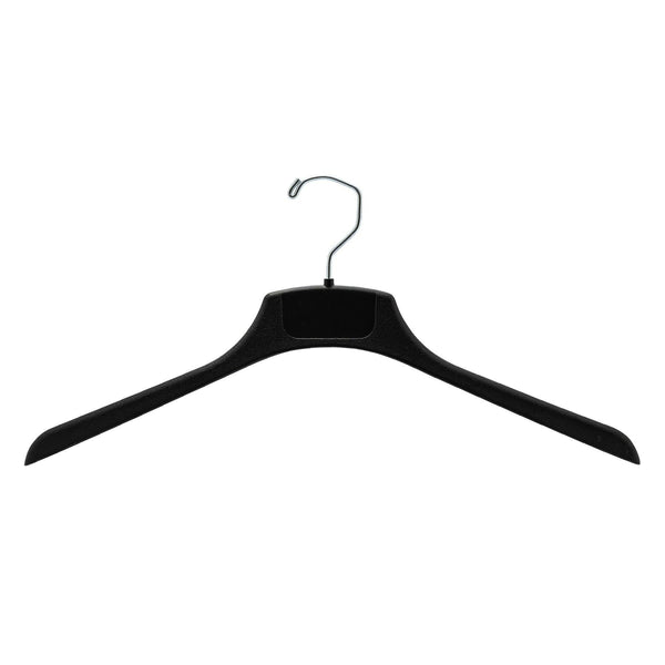 46cm Black Plastic Man's Top/Skirt Hanger Sold in Bundles of 25/50/100 - Mycoathangers