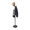 Home Deluxe Heavy Duty Coat Stand Matte Black Metal & Thick Aluminium 8 Pegs With Solid Marble Base - Mycoathangers