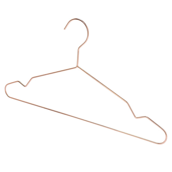 43cm Rose Gold Metal Suit Hanger (3.5mm thick) w/Notches Sold in Bundles of 25/50/100 - Mycoathangers