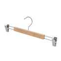 35.5cm Raw Wooden Pant Hanger With Clips 12mm thick Sold in Bundle of 20/50/100 - Mycoathangers