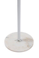 Home Deluxe Heavy Duty Coat Stand (White Metal & Solid Beech Wood) With Solid Marble Base and 6 pegs - Mycoathangers