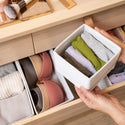 Home Basic Non Woven Drawer Storage Boxes (8 Pack) With Enhanced Thick Layers - Easy Fordable with Zipper