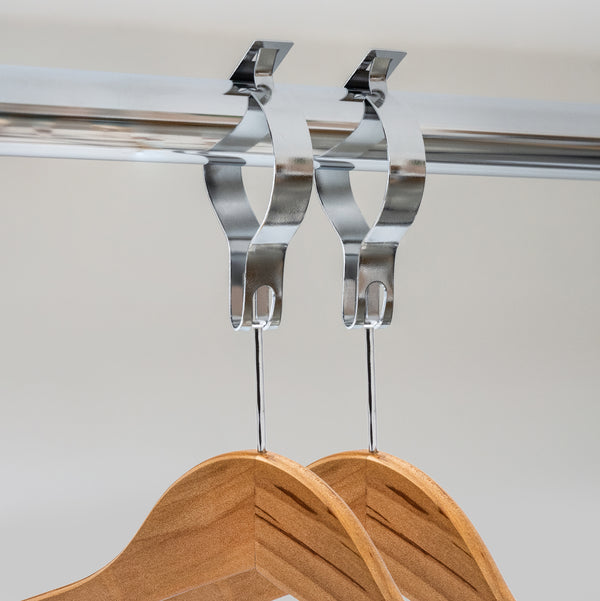 44.5cm Natural Wooden Anti-Theft Hanger (Without Hook) 12mm thick Sold in Bundle of 25/50/100