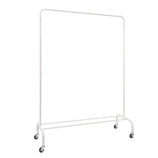 Home Essential Garment Coat Rack - White - 60kgs Weight Capacity -  Extra Thick Rail & Enhanced Metal Base With Durable Wheels Sold in 1/3