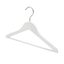 36cm White Wooden Baby Hanger w/ Bar Sold in Bundle of 20/50/100