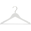 36cm White Wooden Baby Hanger w/ Bar Sold in Bundle of 10/20/50/100