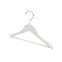 30.5cm White Wooden Baby Hanger w/ Bar Sold in Bundle of 10/20/50/100