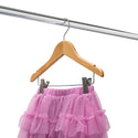 30.5cm Natural Wooden Baby Hangers W/Clips & Notches Sold in Bundles of 10/20/50/100