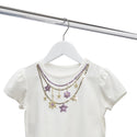 30.5cm White Wooden Baby Hanger w/ Bar Sold in Bundle of 10/20/50/100