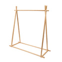 Shop Essential Heavy-Duty Solid Ash Wood Clothing Rack (120kg Weight Capacity) – Extra Long & Thick Rails Sold in 1/3