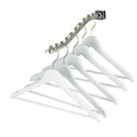 44.5cm White Wooden Suit Hanger With (Gold Hook) 12mm thick Sold in Bundle of 20/50/100