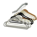 44.5cm Slim-Line White Suit Hanger with Chrome Hook Sold in Bundles of 20/50/100 - Mycoathangers