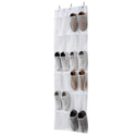 LUSH 24-Mesh Pocket Over-the-Door Hanging Large-Size Organizer - White - Mycoathangers
