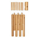 Home Basic Solid Oak Wood Tree Coat Rack Stand, 8 Hooks - Natural - Easy Installation - Mycoathangers