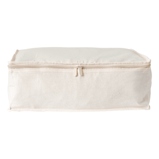 LUSH 10oz Extra Thick Pure Natural Cotton Storage Bags - Medium - ( Enhanced Zip Line & Extra Thick Handles) - Mycoathangers