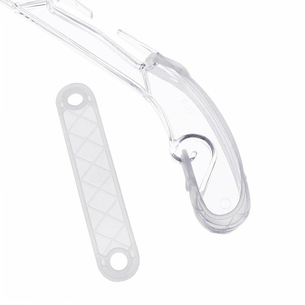 Rubber Hanger Strip "Clear" Sold in Bundles of 100 pcs (50 pairs)