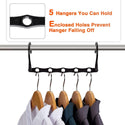 Space Saving ABS Plastic Hangers - Black - Sold in 5/25 - Mycoathangers